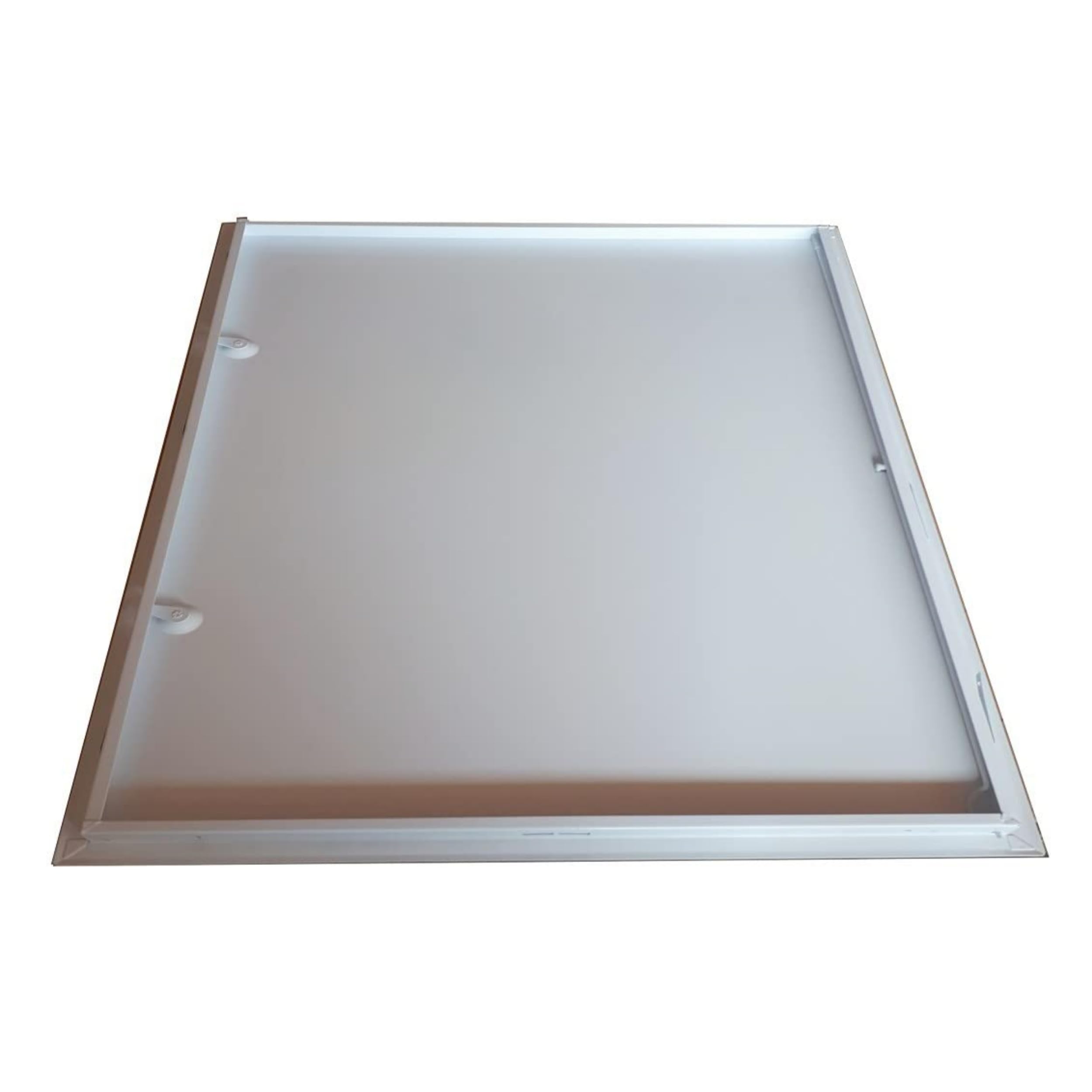 Trappe de visite laquée blanc "The White Edition" avec serrure batteuse à clé carrée 700 x 700 mm pour un montage au mur ou au plafond