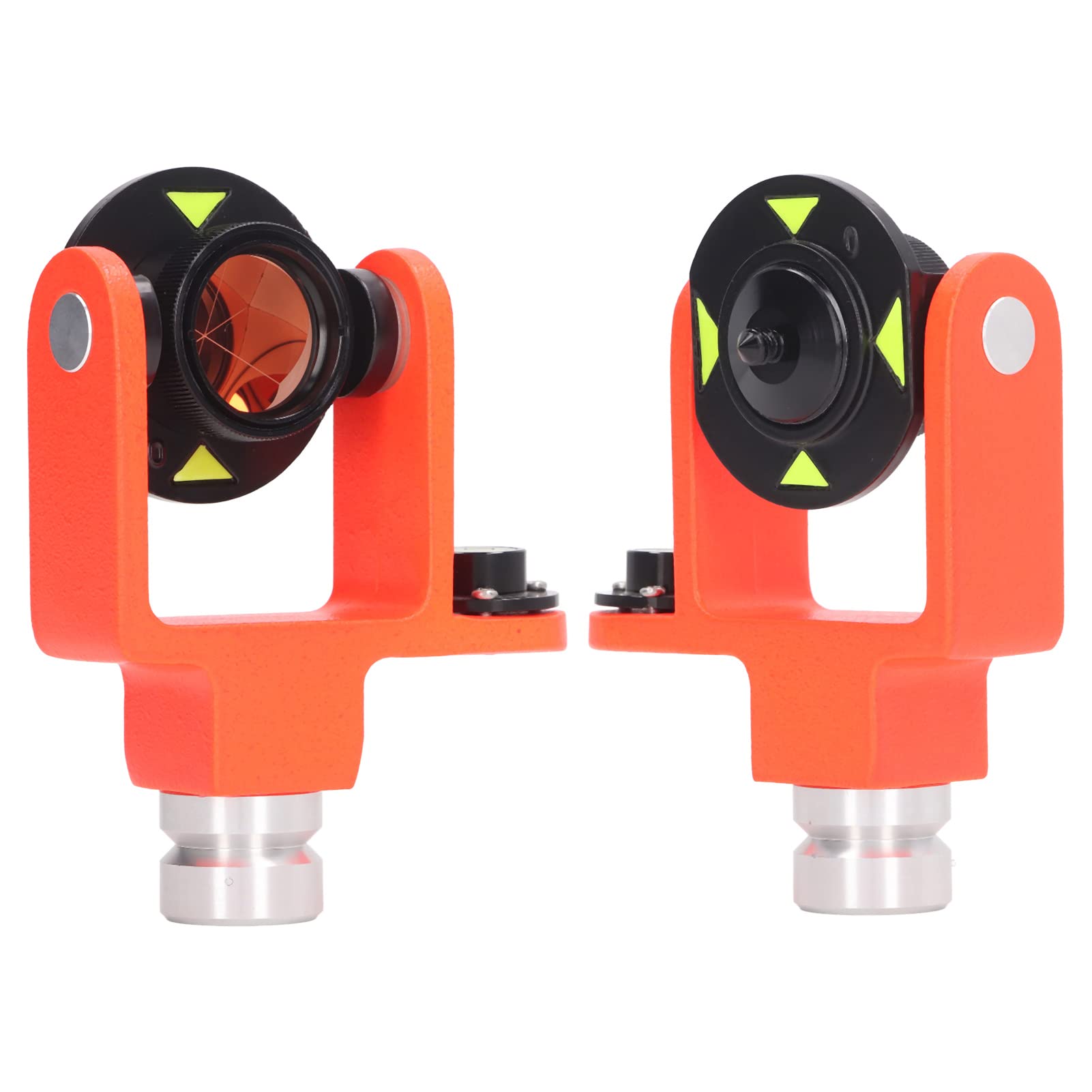 Pryzmat Geodezyjny, Metalowy Pryzmat z Pojedynczym Nachyleniem Odbłyśnik z Pryzmatem Mini 25,4 Mm Szkło Optyczne z Przesunięciem 0 lub -30 Mm z kopułką boczną do Tachimetrów Geodezyjnych