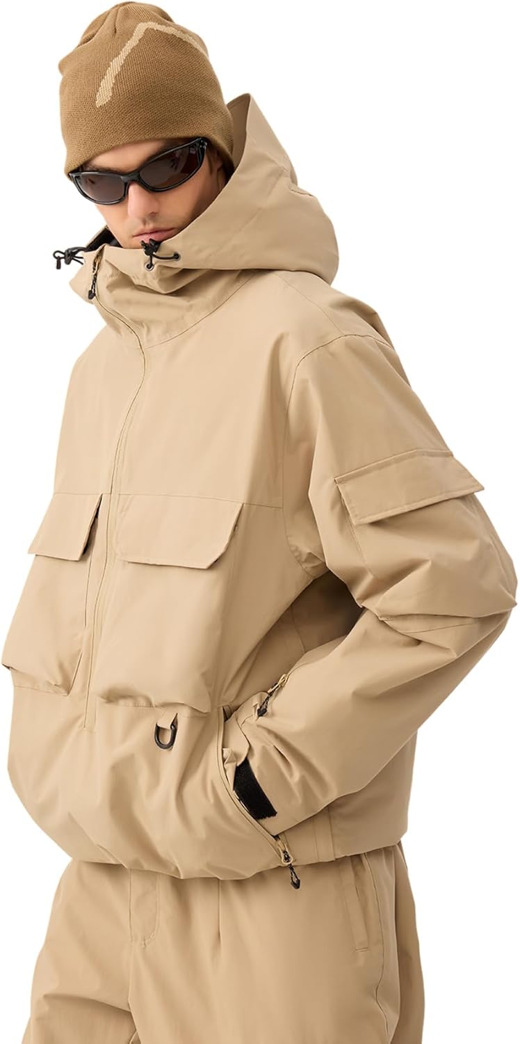 GSOU SNOW Snowboard Jacket Men Ski Jackets Women Snow Jacket Snowboarding Coat Mountain Hooded Waterproof Windproof - Image 4