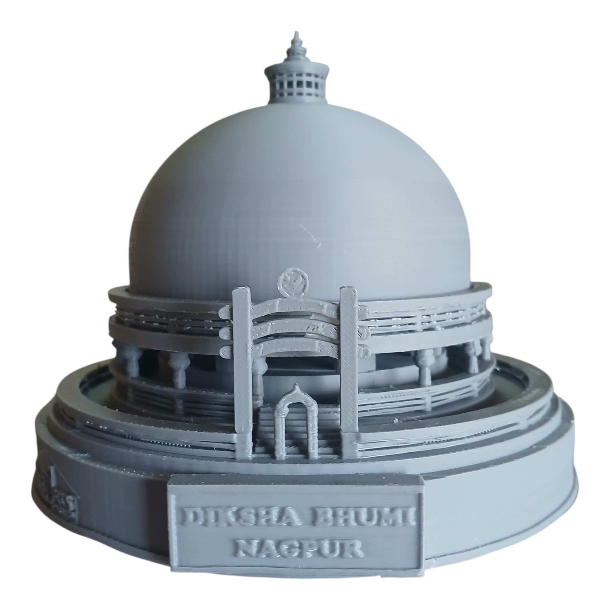 Diksha Bhumi Nagpur Buddhist Monument Miniature Model | 3D Printed, Nagpur Landmark, Buddhist Décor, Souvenir Collectible, Ambedkar Memorial-image-13