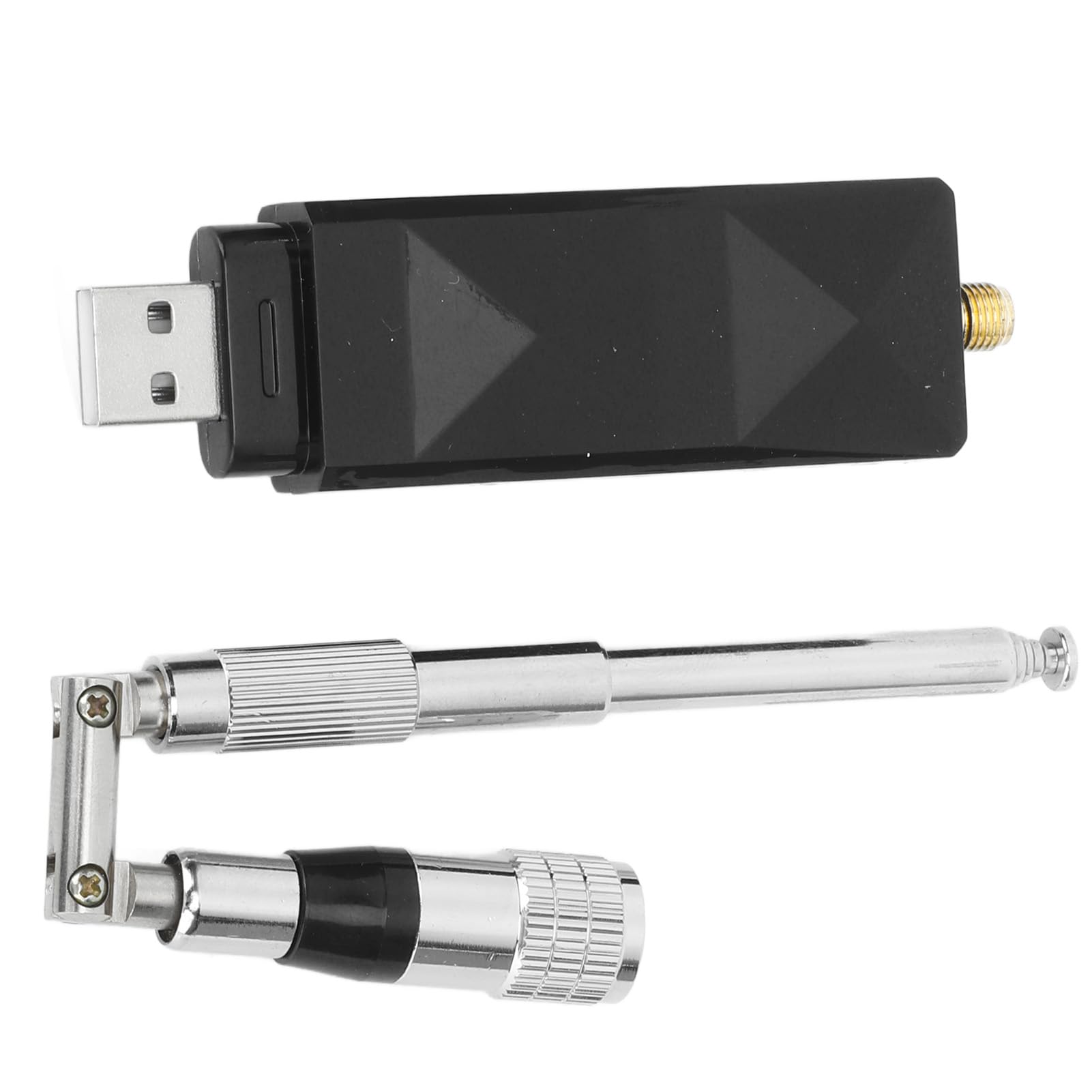 Receptor USB AIS USB con Canal Doble Portátil con Antena de Acero Inoxidable de Acero Inoxidable Plegable para Uso Marino en Barco