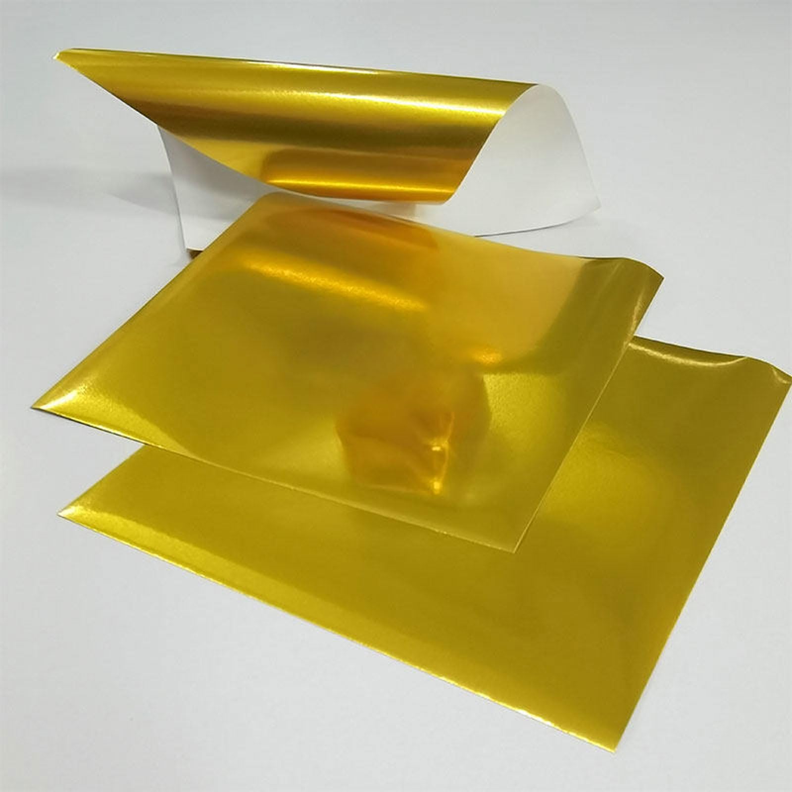 100 arkuszy papieru metalowego - idealny papier aluminiowy do kreatywnego wypoczynku, błyszczące arkusze papieru dla początkujących, (rozmiar: (15,74 × 15,74 cala) 40 × 40 cm, kolor: drobna