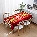 Christmas Printed Tablecloth Rectangular Oilproof Tablecloth Banquet Party Atmosphere Tablecloth Decoration AU9 100x160cm