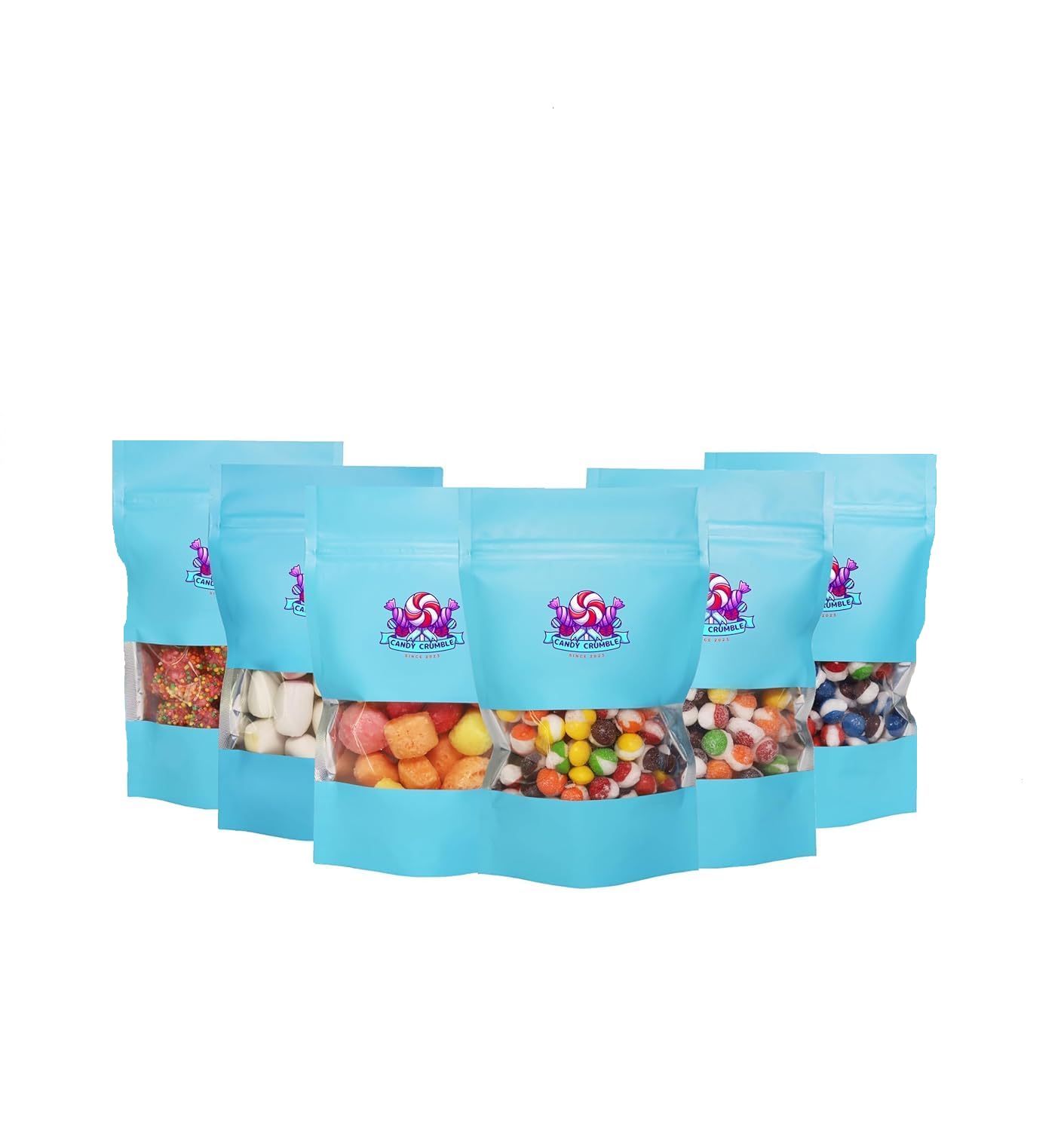 Freeze Dried Candy Ultimate Variety Pack, 6 Different Types of Candy, Sour FruitPops, Gummy Clusters, Wild Berry FruitPops, Starzburst, Extra Freebies Snacks Included (6 Pack Candy Variety Pack)