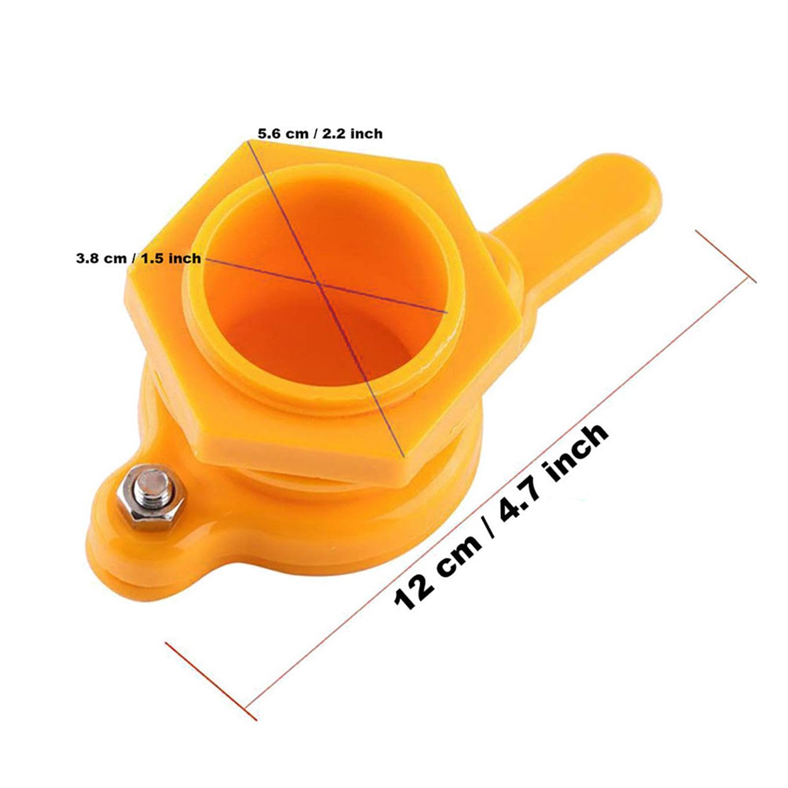 Robinet pour seau à miel - Robinet d'extraction pour apiculteurs - Robinet de contrôle du débit de miel - Équipement pour la production de miel - Idéal pour les usines, les jardins et les