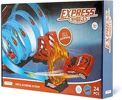 Pista de Corrida Extreme Action com 4 Loop e Carrinho Multikids - BR1019