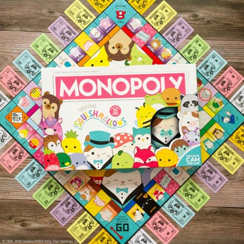 Monopoly Squishmallows Edición Coleccionista con Peluche miniatura 2