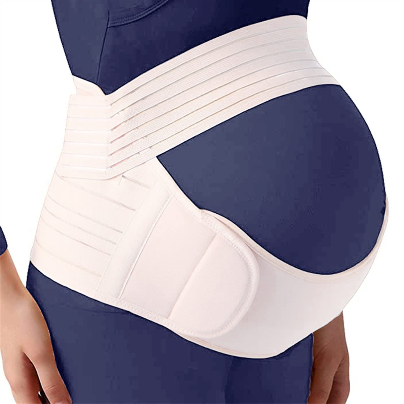 Premium maternità Tutore Protezione Cura Addome Supporto Pancia Vestiti Donne Incinte Cintura Vita Fascia Posteriore Ropa per Supporto Addominale (Color : Wei Size : L)