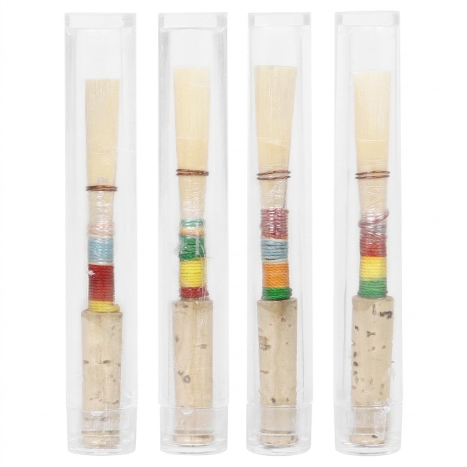 4 Pezzi Ancia in Canna Naturale Studente Ancia con Materiale Naturale Pronta All'uso Accessorio per Oboisti, Studenti, Studio, Concerti