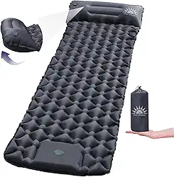 Colchonete Camping Colchão Inflável Solteiro, Praticidade e Conforto,Acampamento Acessorios
