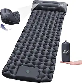 Colchonete Camping Colchão Inflável Solteiro, Praticidade e Conforto,Acampamento Acessorios