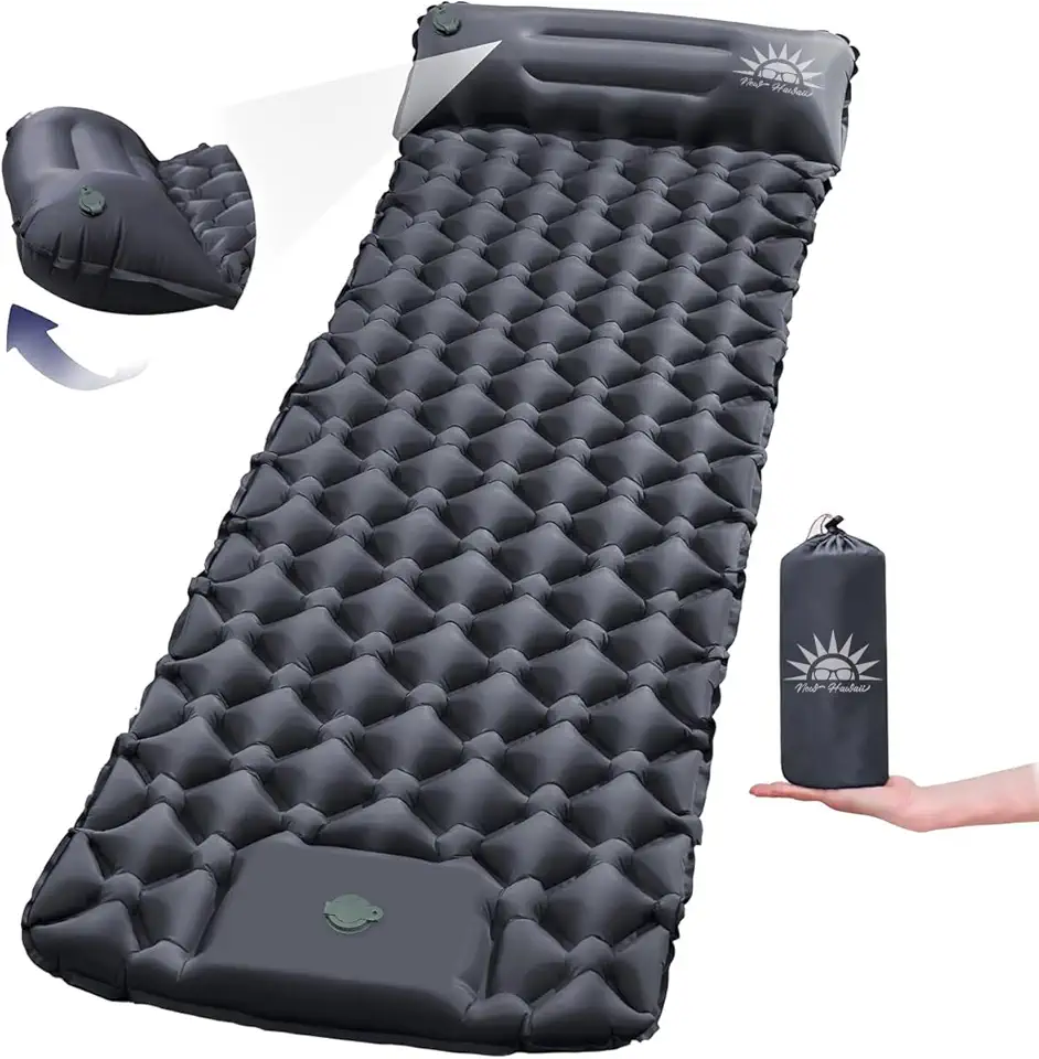 Colchonete Camping Colchão Inflável Solteiro, Praticidade e Conforto,Acampamento Acessorios