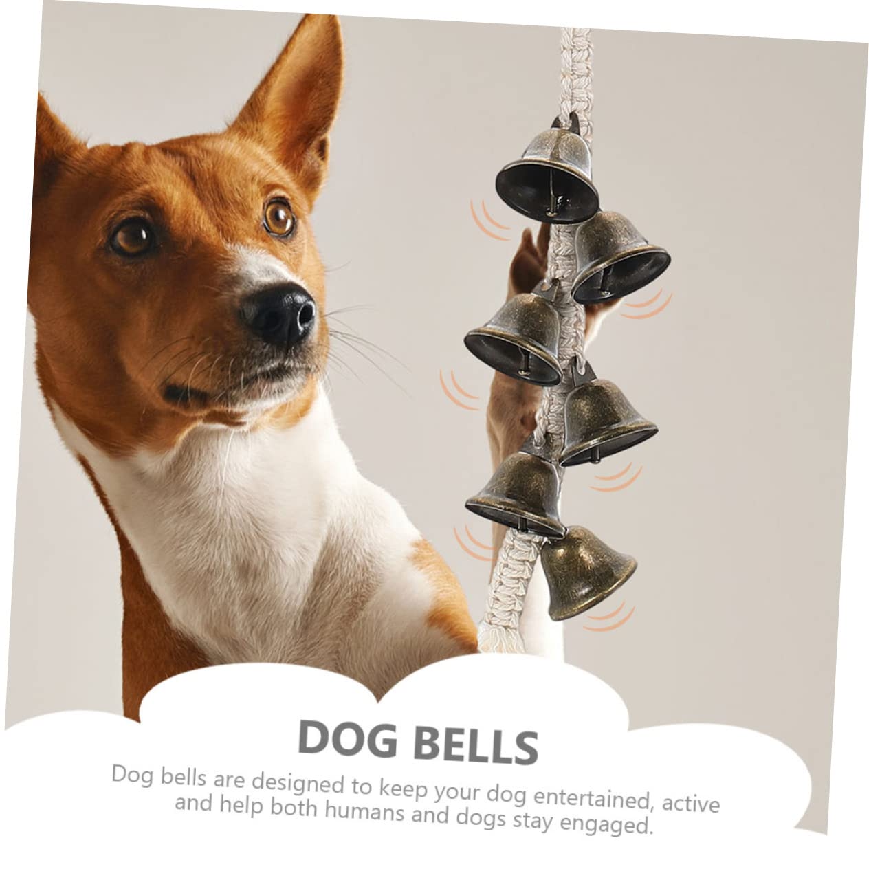 VICASKY 2Pcs Pet Doorbells Dog Training Bells with Indoor Dog Doorbell for Easy Communication for Potty Training and Pet Owners