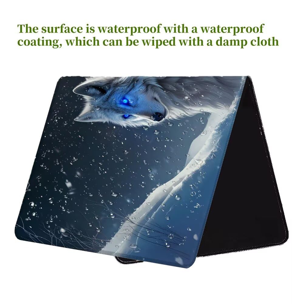 Podkładka pod mysz do gier gwiaździste niebo, podkładka pod mysz XXL 1000 x 500 x 3 mm, rozszerzona podstawa antypoślizgowa mata biurowa, wodoodporna powierzchnia, szyte krawędzie, zmywalna podkładka