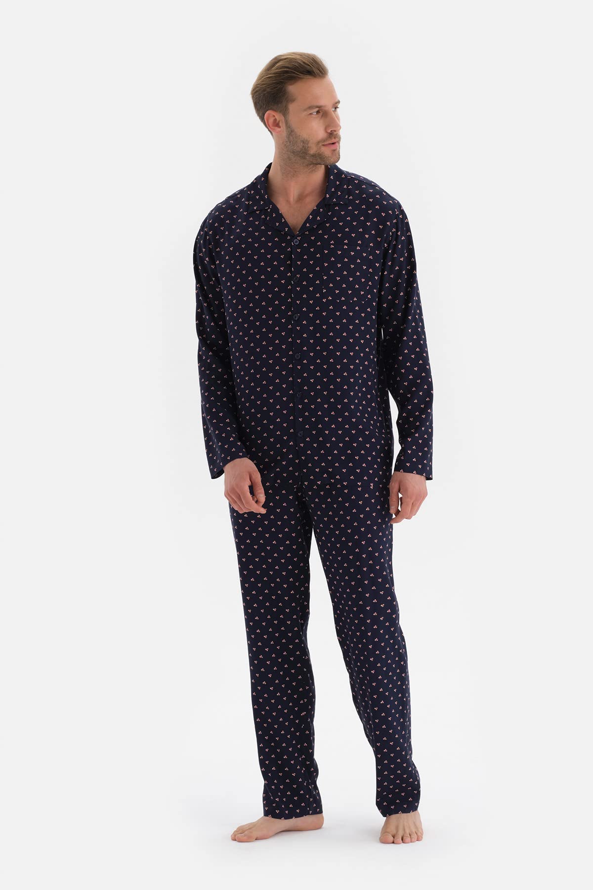 Dagi piżama top Mężczyźni Dagi Men's Viscone Pyjama Top, Navy, M