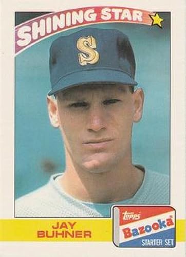 Miniatura 1 de Baseball MLB 1989 Bazooka #4 Jay Buhner NM-MT Mariners