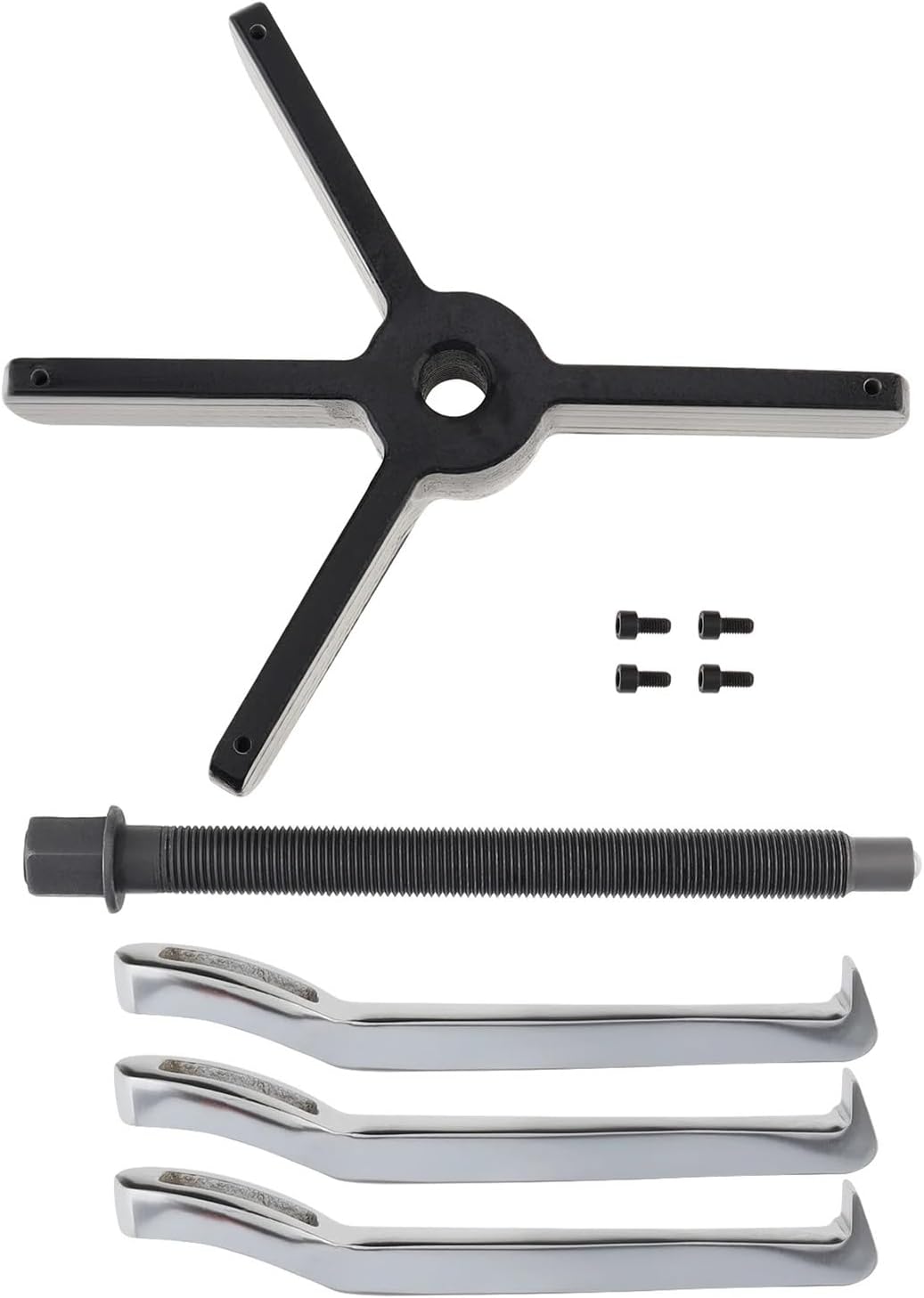 Claw Puller 4/6/8/10/12 Inch Forged 3 Claw 2 Claw Multifunction Jaw Puller Separate Lifting Device Bearing Puller Extractor Auto Repair Tool(4 inch)