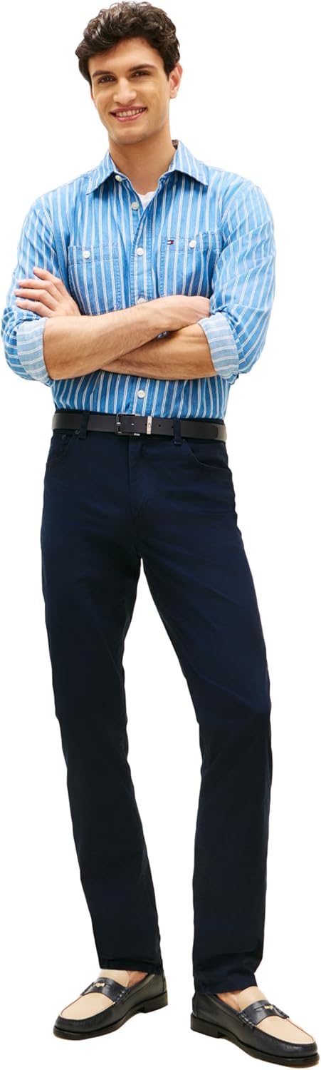 Tommy Hilfiger Men's Causal Five Pocket Pants with Stretch in Straight Fit - Image 3