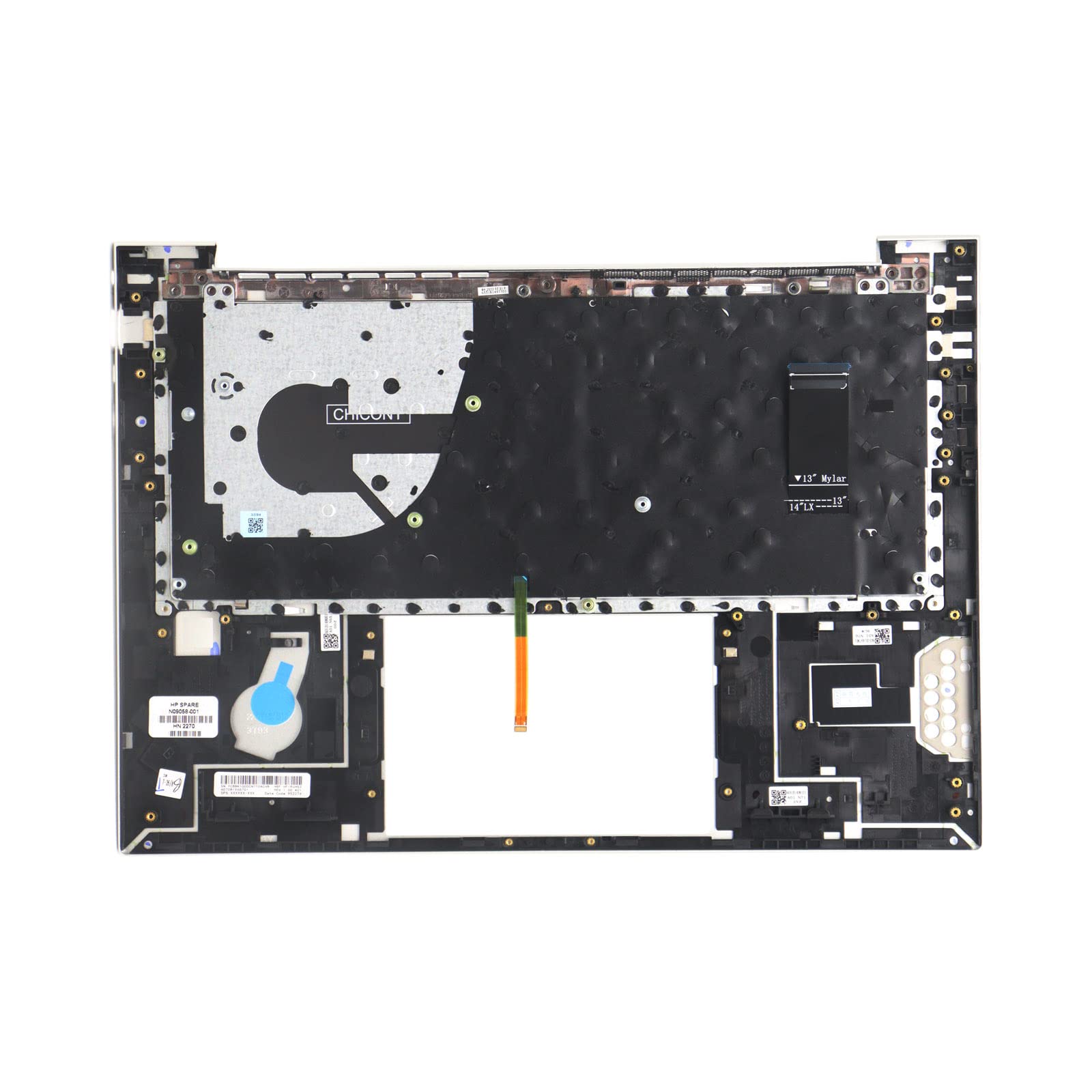 CPU-ventilator voor HP EliteBook 840 G9, G10, 845, 865, ZBook Firefly 14 G10, NP: N09035-001, Delta ND75C38-21C14, 6033B009910101 HSN-I4 5C-6, HSN-I49C-6