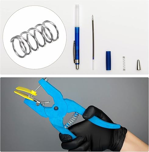 Miniatura 134 de METALLIXITY Resortes de compresión (0.020 x 0.118 in de diámetro exterior, 0.787 in de longitud libre) 20 unidades, resorte de extensión de acero