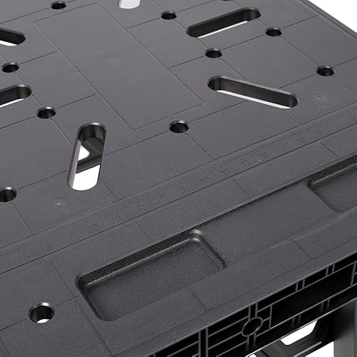 Miniatura 7 de Banco de trabajo plegable estación de trabajo portátil de capacidad de 1650 libras para garaje, taller o proyectos en el hogar