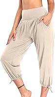 Vista 157 de Pantalones capri para mujer, estilo casual, de verano, elásticos, de cintura alta, pantalones de yoga, ajuste atlético, pantalones deportivos