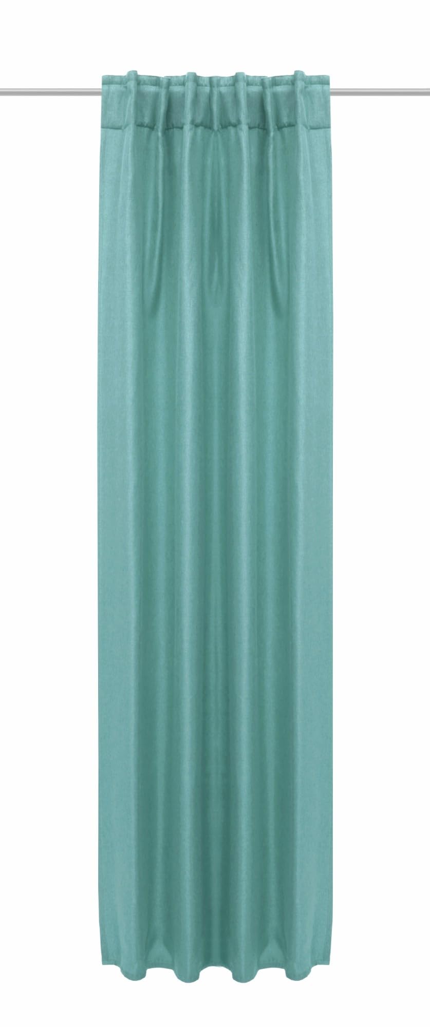 Gardinia Dimout Plain Lined Curtain with Concealed Tabs Petrol 135 x 245 cm