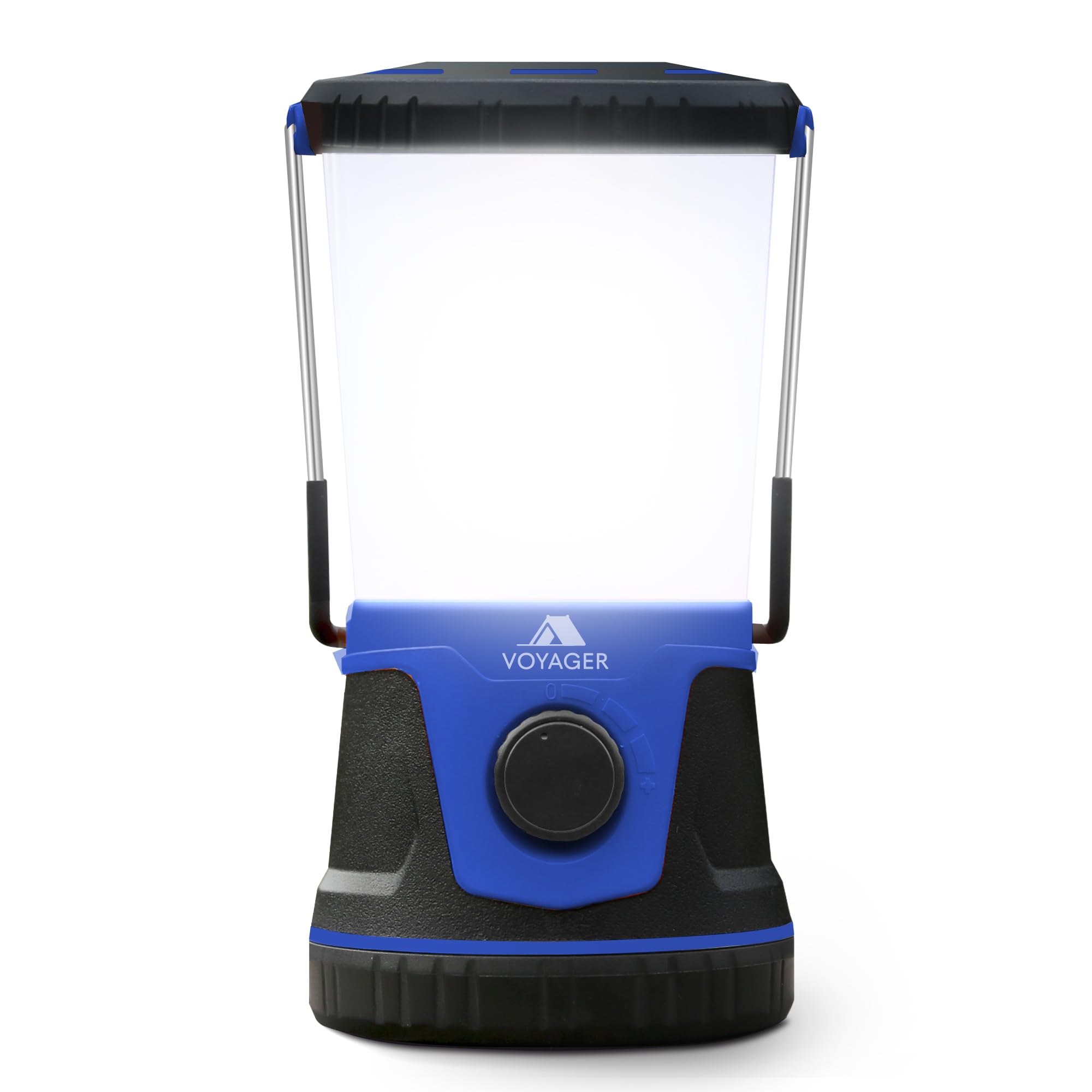 Voyager LED Camping Lantern 1 Pack – Portable Rechargeable Outdoor Light with Adjustable Brightness, Water-Resistant & Up to 40 Hours Battery – Great for Camping, Hiking & Emergencies (Dark Navy)