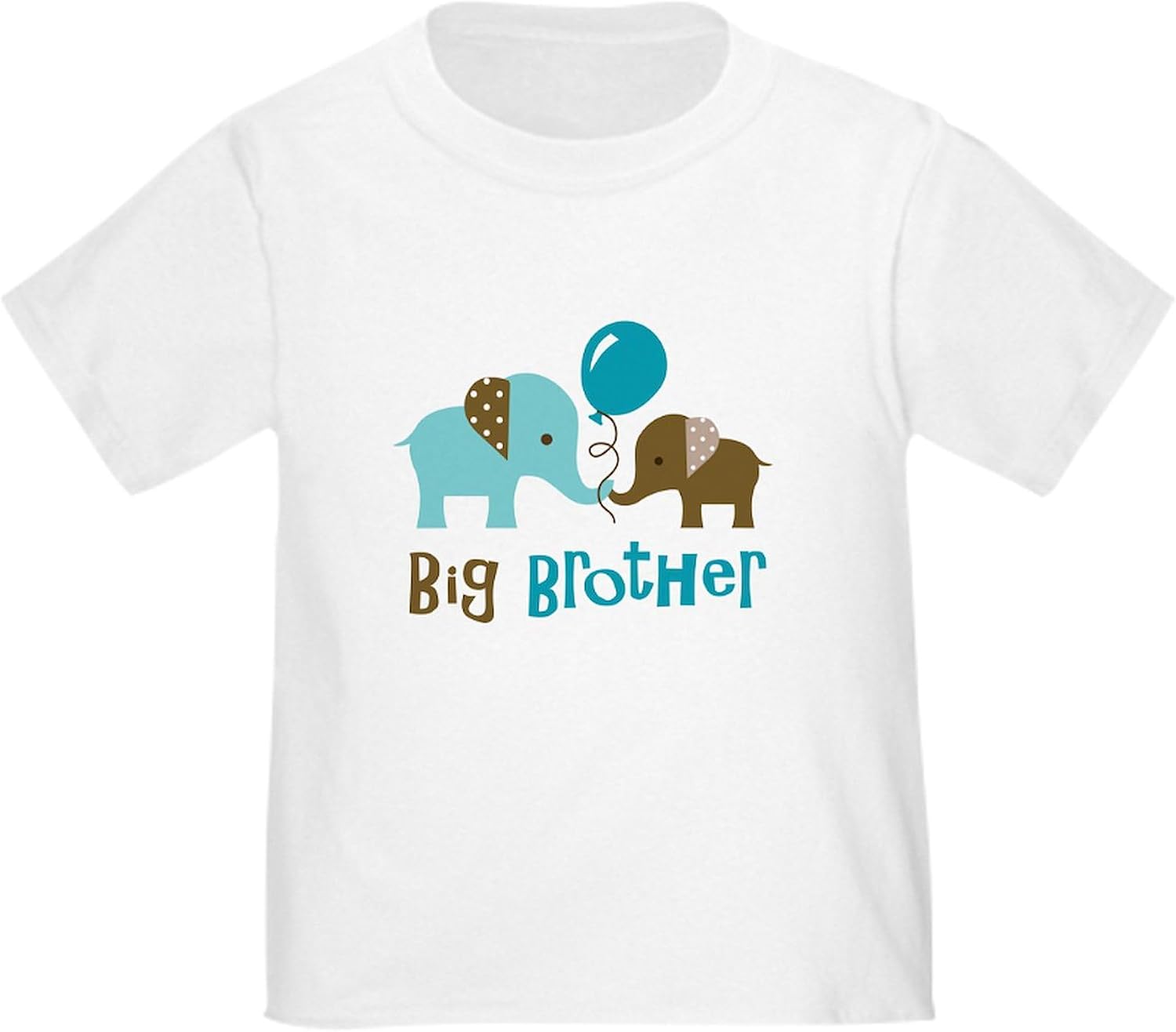 CafePress Big Brother Mod Elephant Toddler T Shirt Cute Toddler Graphic Tee, 100% Cotton