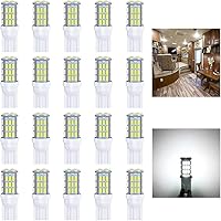 Vista 1 de Antline - Paquete 20 bombillas LED superbrillantes blanco, chips T10 921 194 168 175, 3014 42-SMD, repuesto para luces 12 V maleteros RV, cámpers