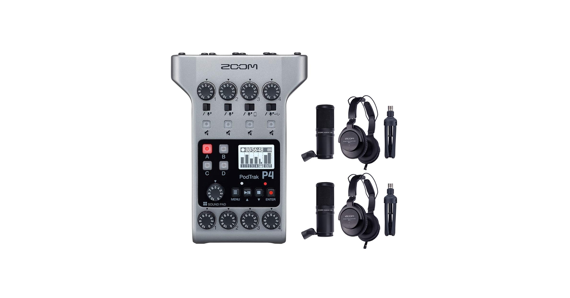 Amazon.com: Zoom PodTrak P4 Portable Multitrack Podcast
