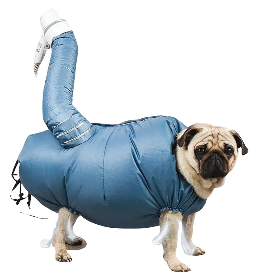 Amazon.com: NADEnVIE Pet Drying Bag - Portable Folding Dog Hair Dryer for Efficient Winter Grooming Blow Bag Cat Dryer Pets Cleaning Accessories (X-Large) : Pet Supplies