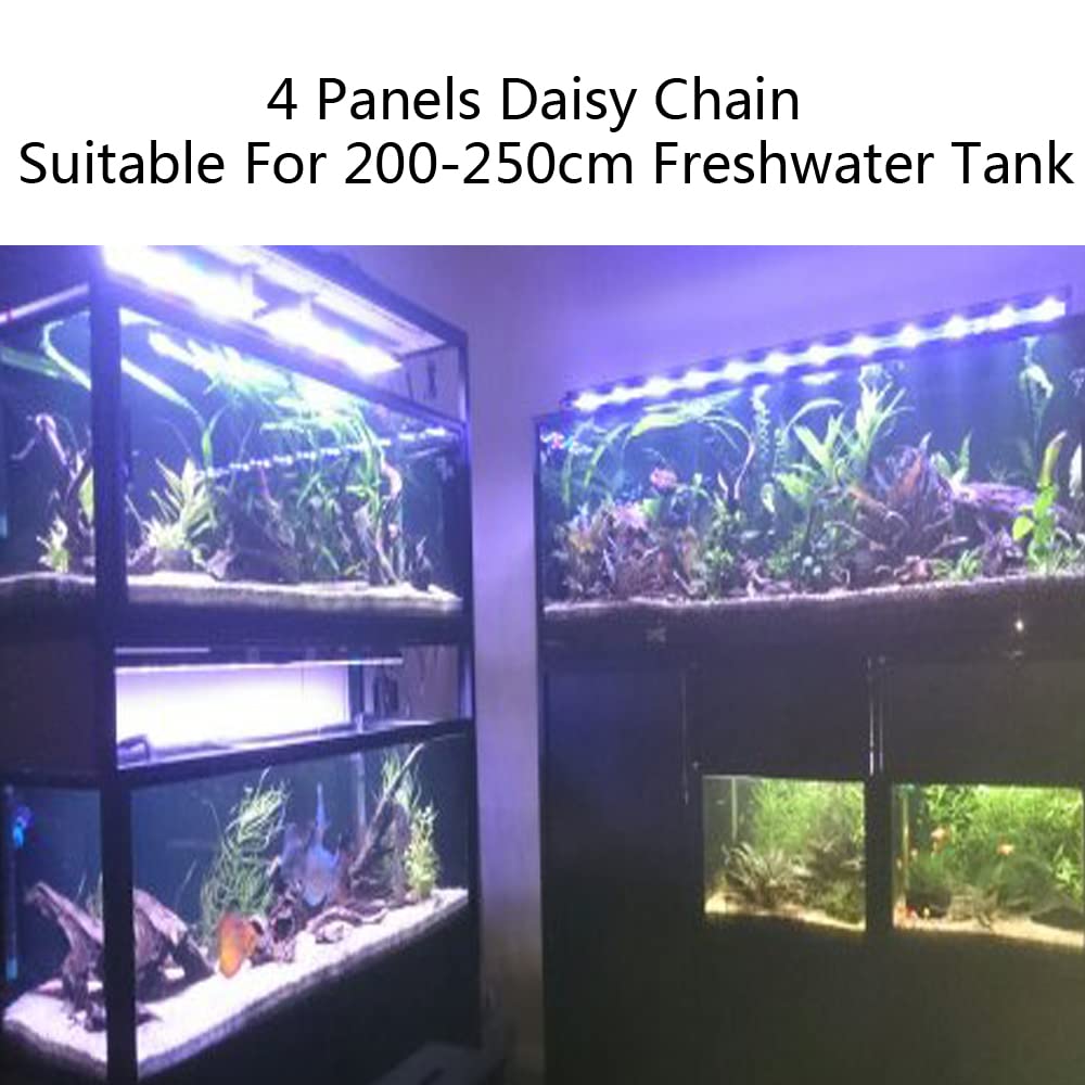 PopBloom led aquarium beleuchtung süßwasser pflanze mondlicht aquarium vollspektrum led aquarium beleuchtung süßwasser aquarium beleuchtung für 200-240 cm Becken