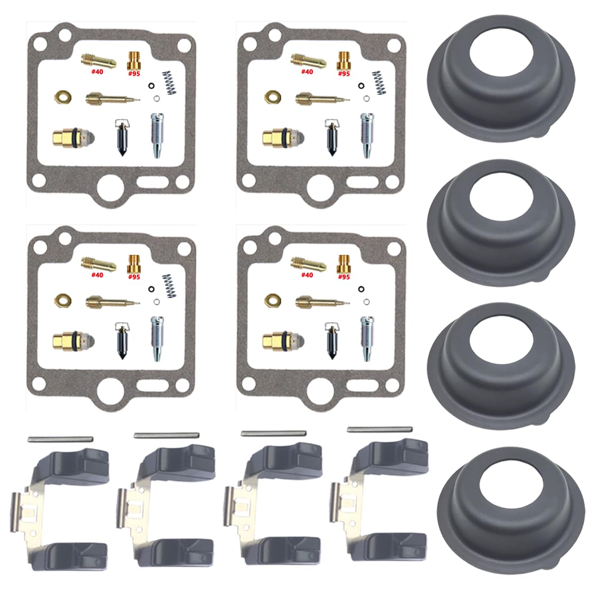 XJR1300 XJR1300SP 5EA 1998-2001 Kit de réparation de carburateur XJR 1300 Kit de reconstruction de pièce de moto Joint de carburateur
