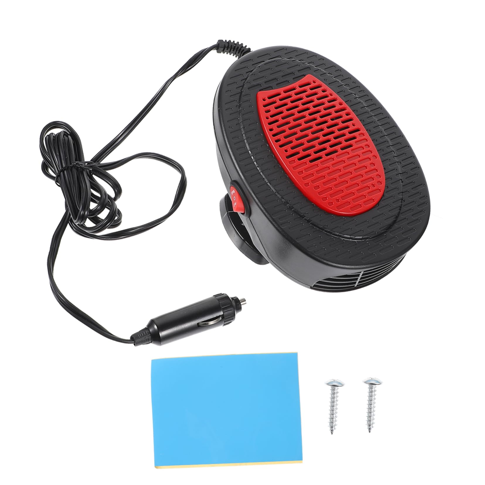 OUNONA calentador coche calefacción portátil para coche descongelador parabrisas ventiladores portátiles desempañador parabrisas coche desempañador coche auto AbS rojo