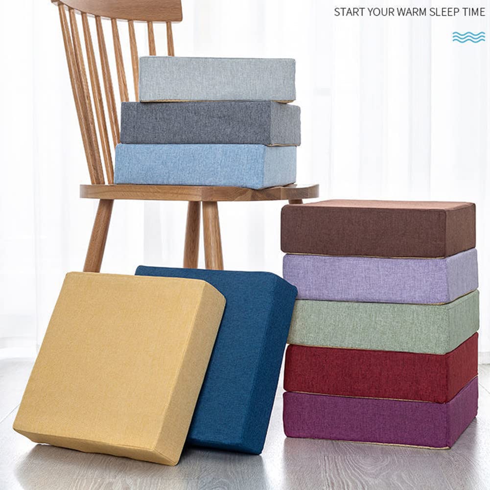 Cuscino per seduta in memory foam, antiscivolo, per sedia, comodo, per esterni/interni, per auto, ufficio, divano (30 x 30 x 8 cm), supporto ergonomico per alleviare la pressione