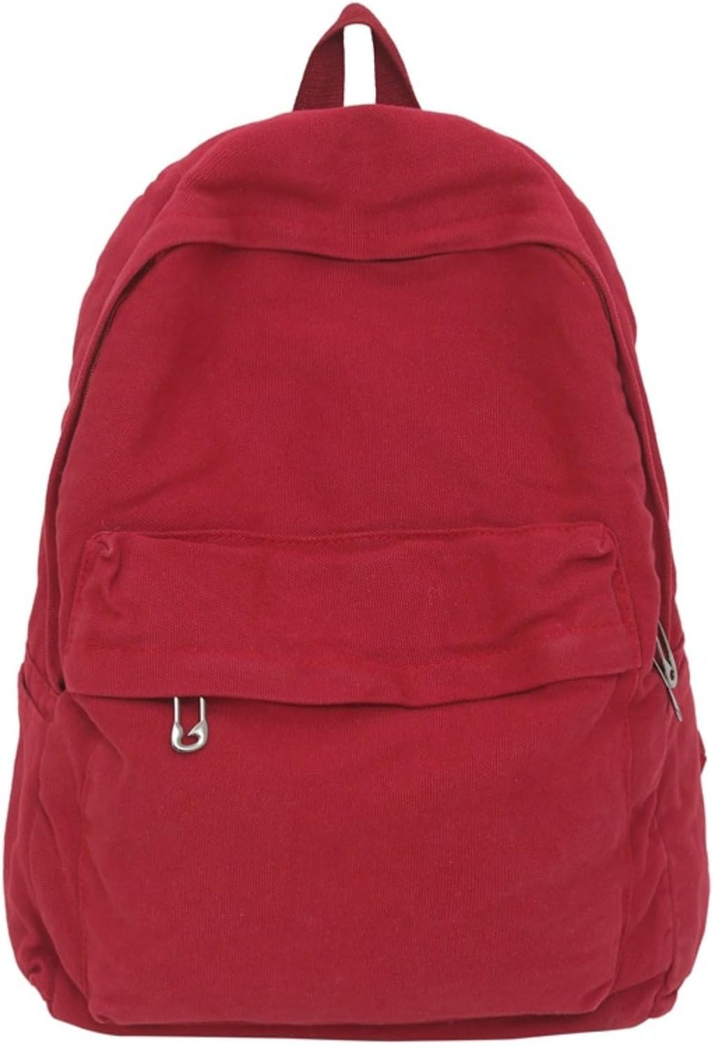 Canvas Backpack for Women Men Cute Vintage College Laptop Bag Hippie Grunge Casual Travel Rucksack Daypack (Red)