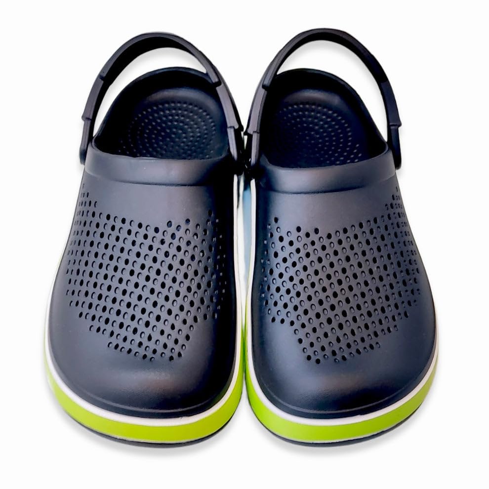Thunder Bolt Men’s Graphic Clogs – Slip-On EVA Comfort, Lightning Bolt Design, Non-Slip & Water-Friendly, All-Day Casual & Work Footwear for Men-image-5