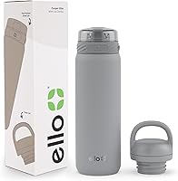 Vista 76 de Ello Cooper Twist - Botella de agua de acero inoxidable de 32 onzas con tapa para beber A prueba de fugas Doble pared y aislada al vacío Asa