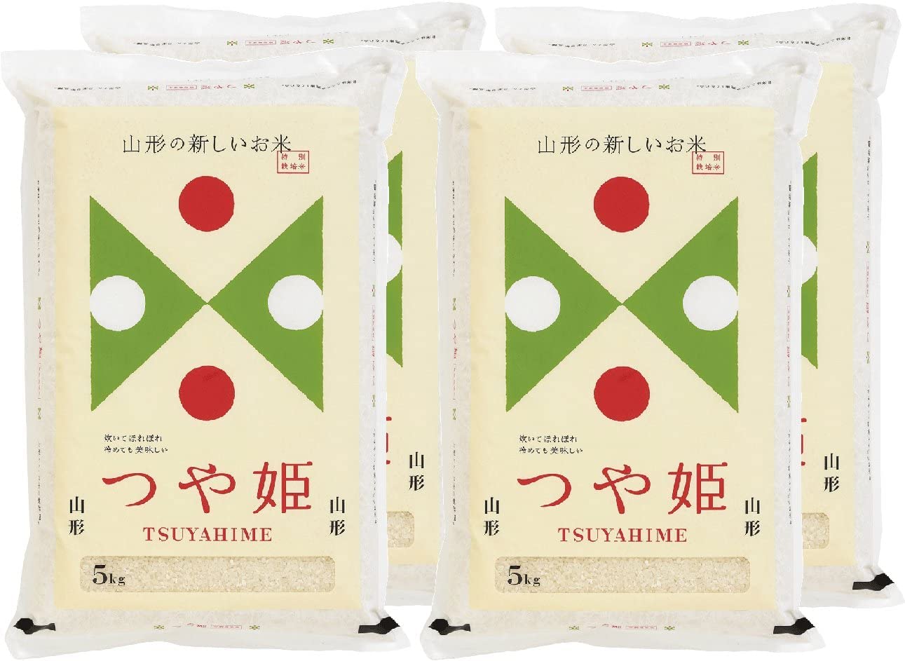 Amazon.co.jp: 令和7年産 白米 山形県産 特別栽培米 つや姫 20kg (5kg 