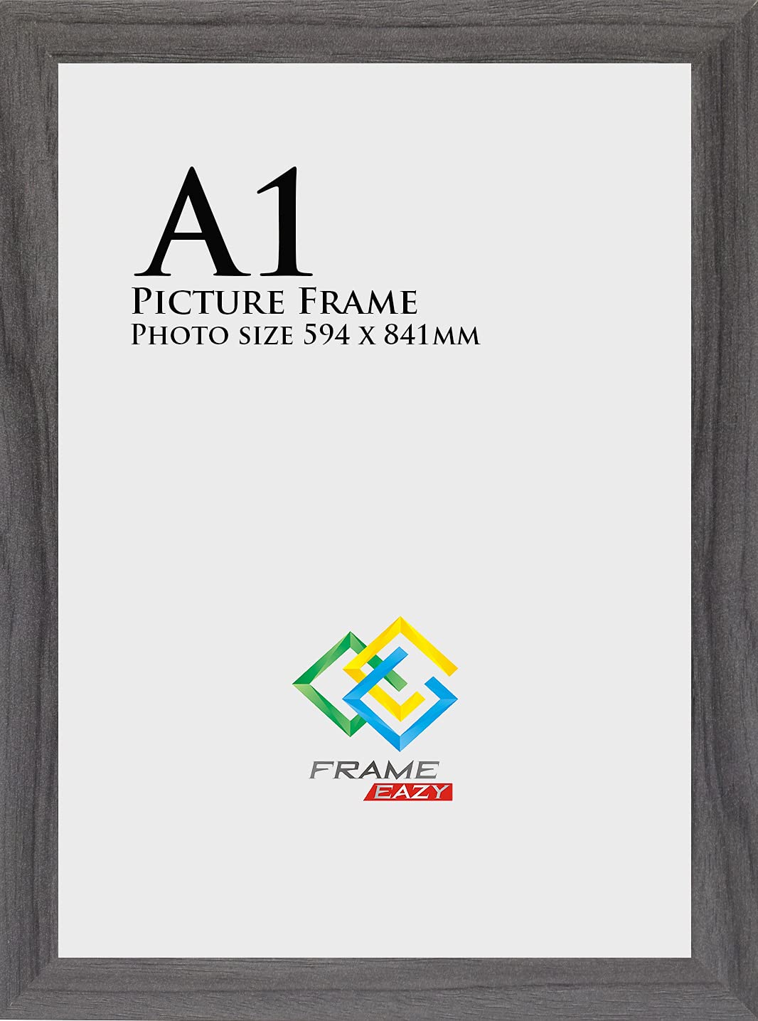 Frame Eazy Grey A1 Photo Frame Picture Frame Maxi Poster Certificate Frames Supply With Backboard & Styrene (59.4 X 84.1 Cm)