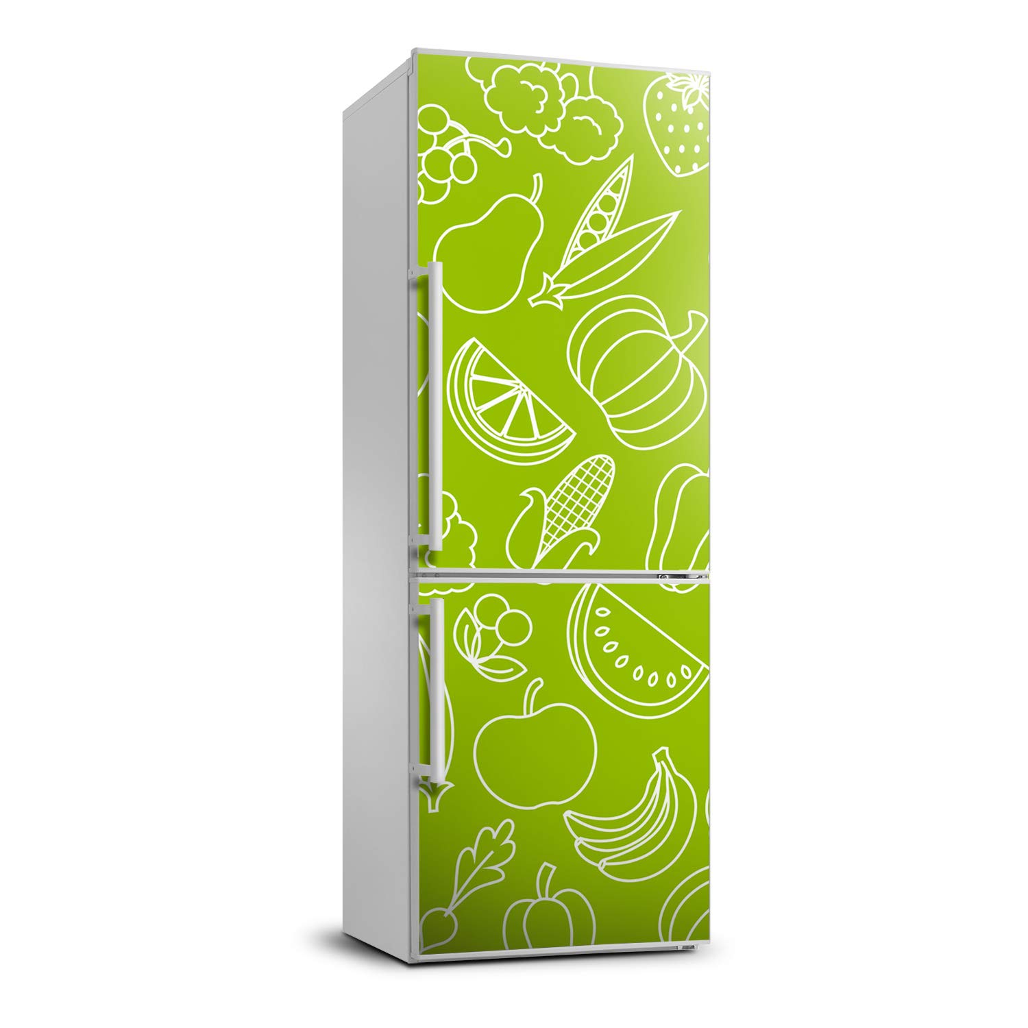 Sticker réfrigérateur légumes fruits pour relooker la cuisine en un clin d'œil