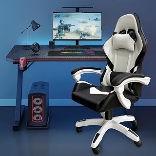 Cadeira Gamer Ergonômica com Ajuste de Altura e Apoio