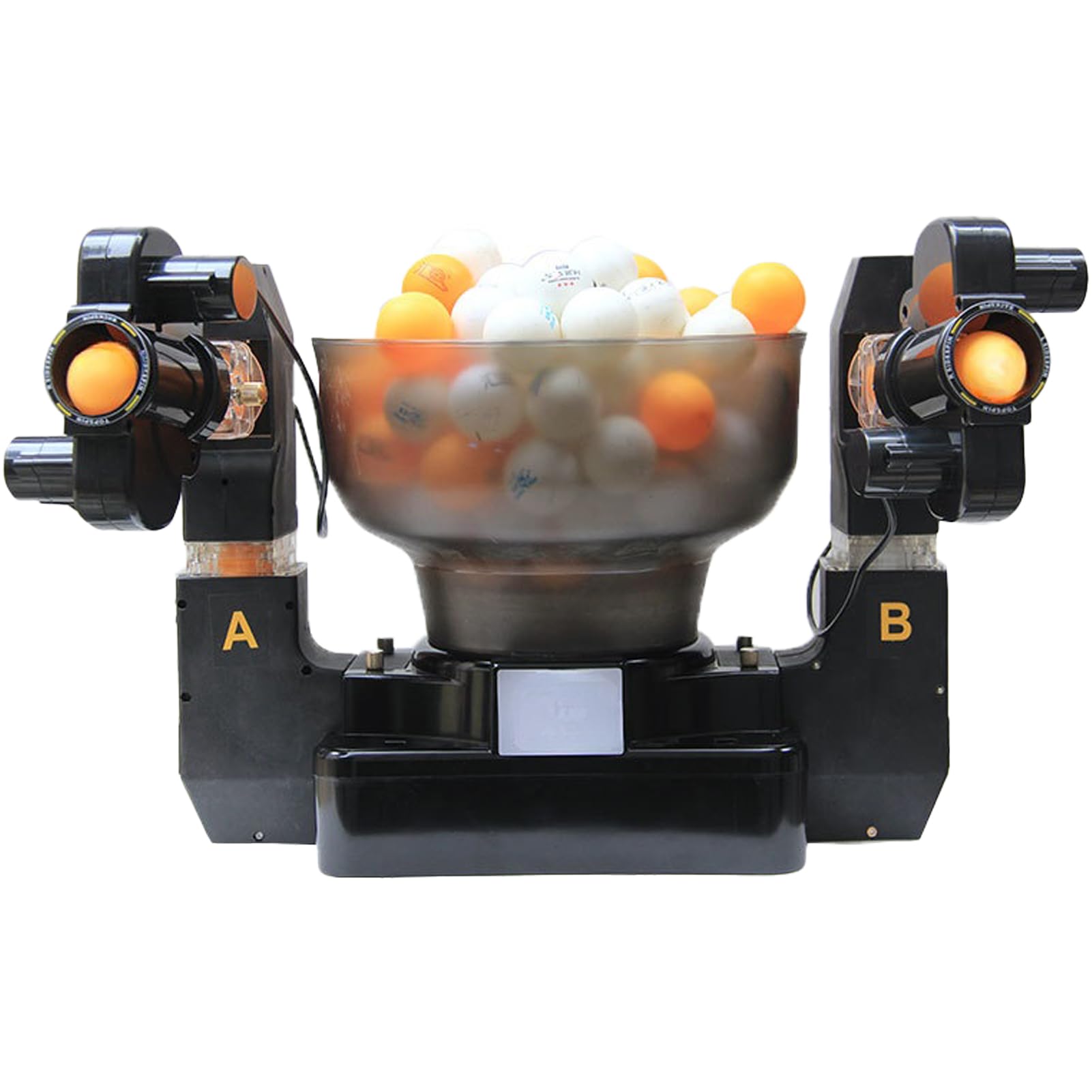 Robot da Ping Pong Automatico Macchina Allenamento Portatile, capacità di 110 Palline, velocità e Rotazione Regolabile, Ideale per Allenamento Solitario o Coaching