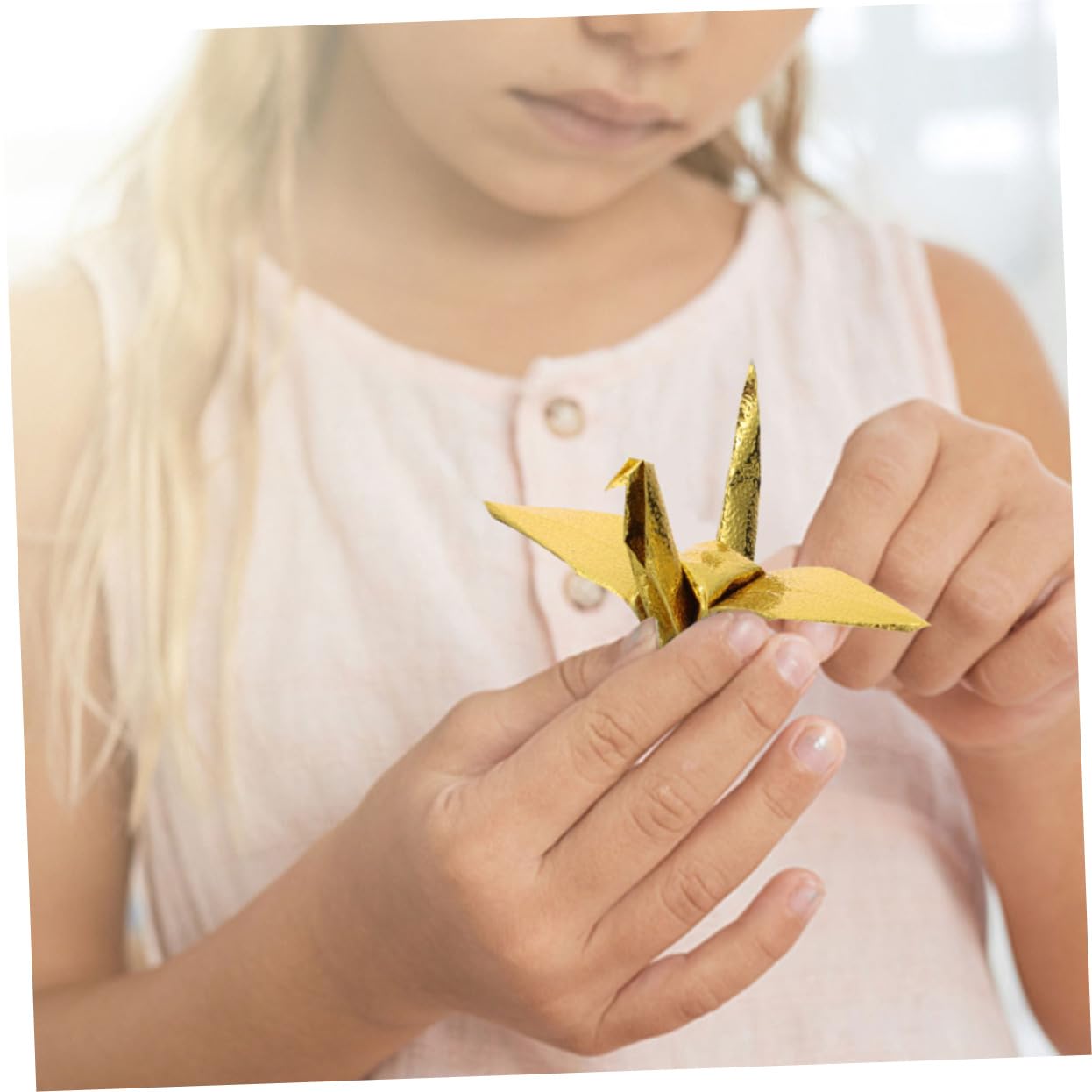 Carta Origami Monofacciale Lucida Quadrata 200 Fogli per Ragazzo Ragazza