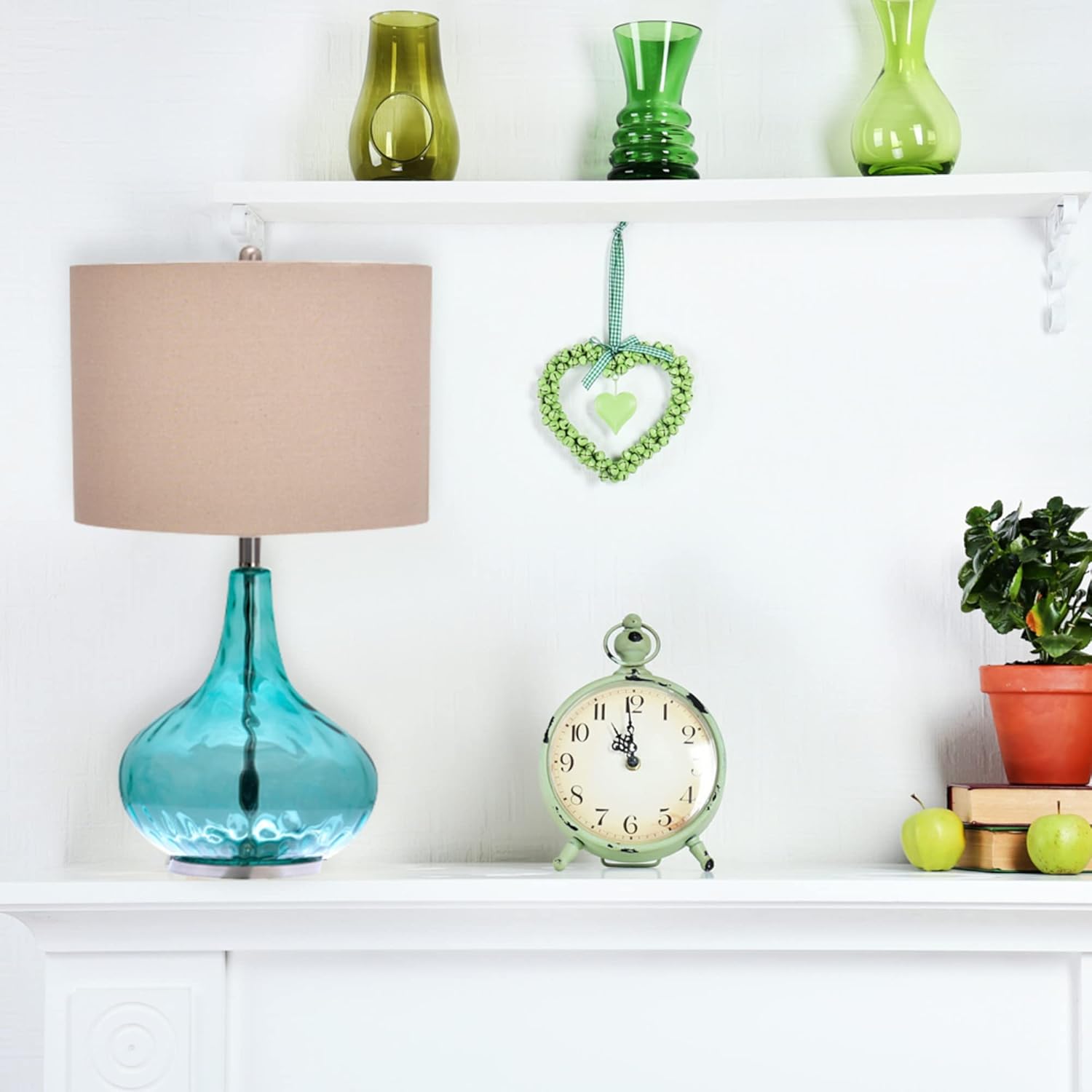 Super Cheap 🛒 Catalina 18578-000 Transitional Thumbprint Glass Gourd Table Lamp, 25.5, Classic Blue