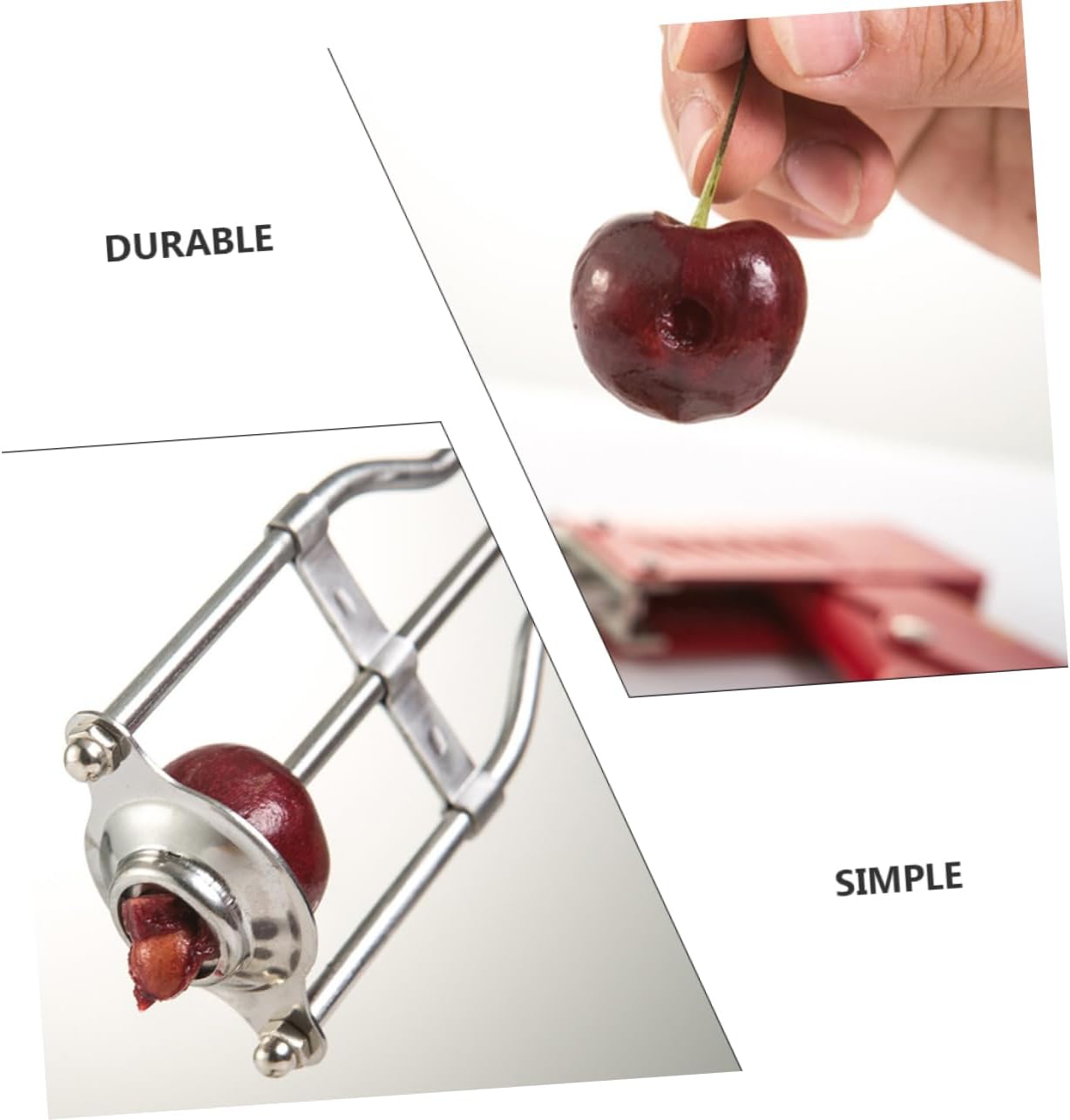 Stainless Steel Fruit Core Remover Multi-functional Corer for Pears and Cherries Tool for Effortless Removal and Slicing