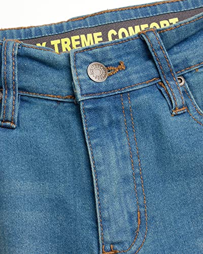 Lee Boys' Comfort Stretch Relaxed Fit Straight Leg Denim Jeans3