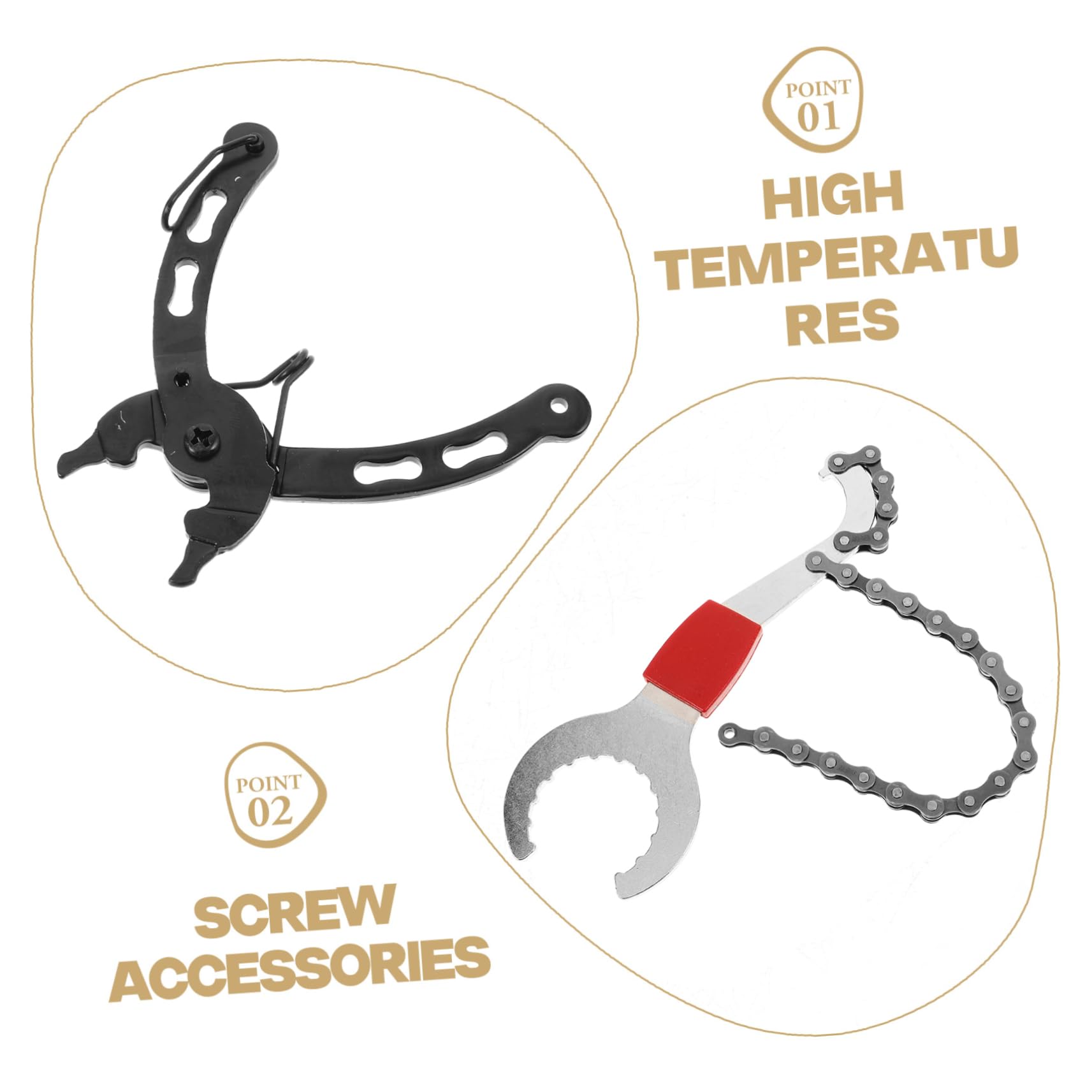 TOYANDONA Kit de Reparación de Bicicleta, Juego de Herramientas Portátil y Compacto para Desmontar Bielas, Pedalier y Platos, Adecuado para Viaje y Reparaciones