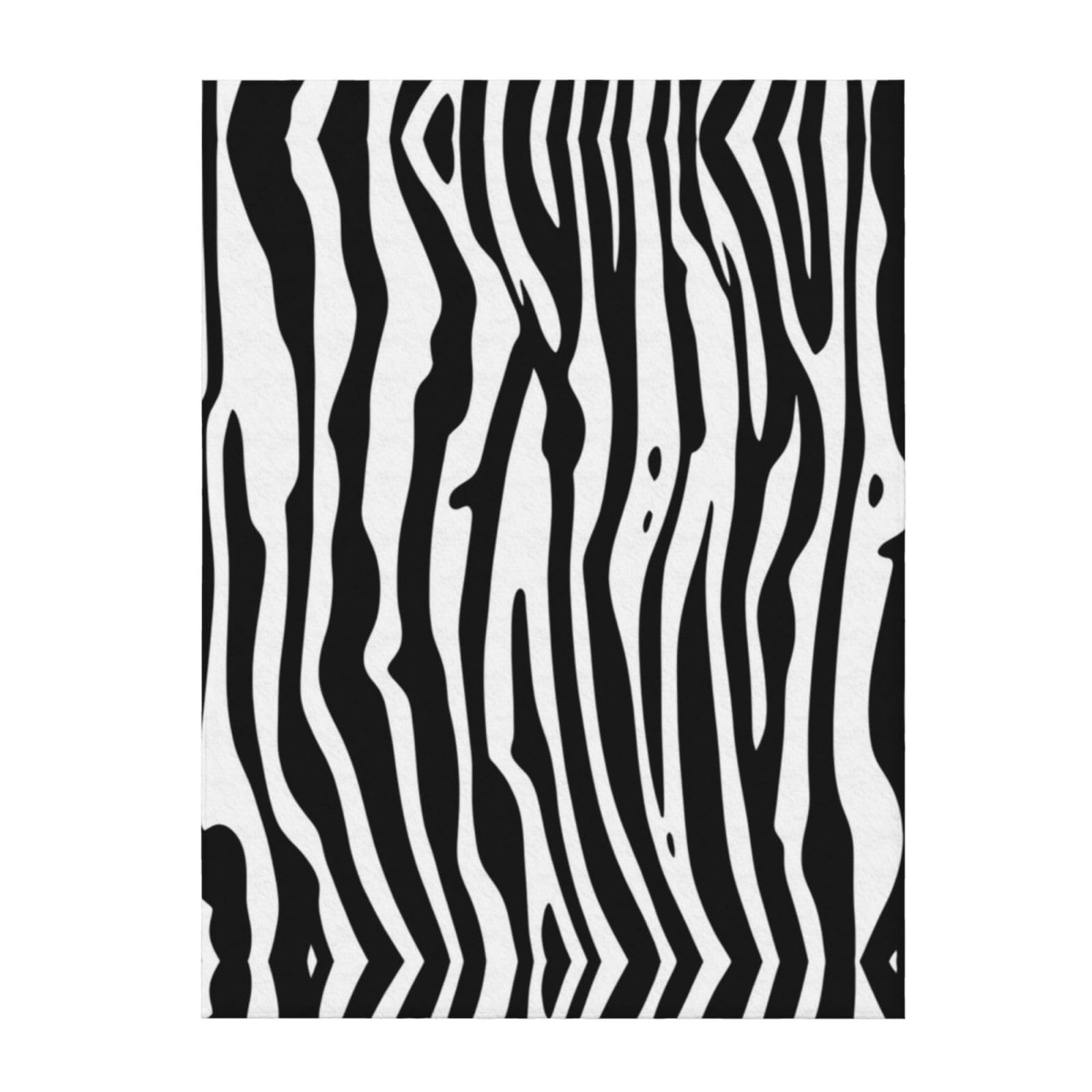 Couverture zèbre douce pour cocooning sur le canapé ou nuits douillettes